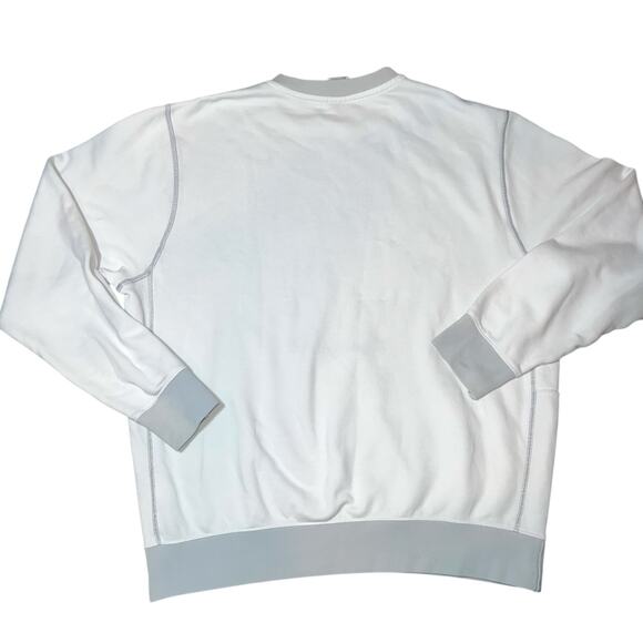 Nike Virginia Tech University Crewneck Embroidered sweatshirt White /Gray Med - Picture 2 of 5